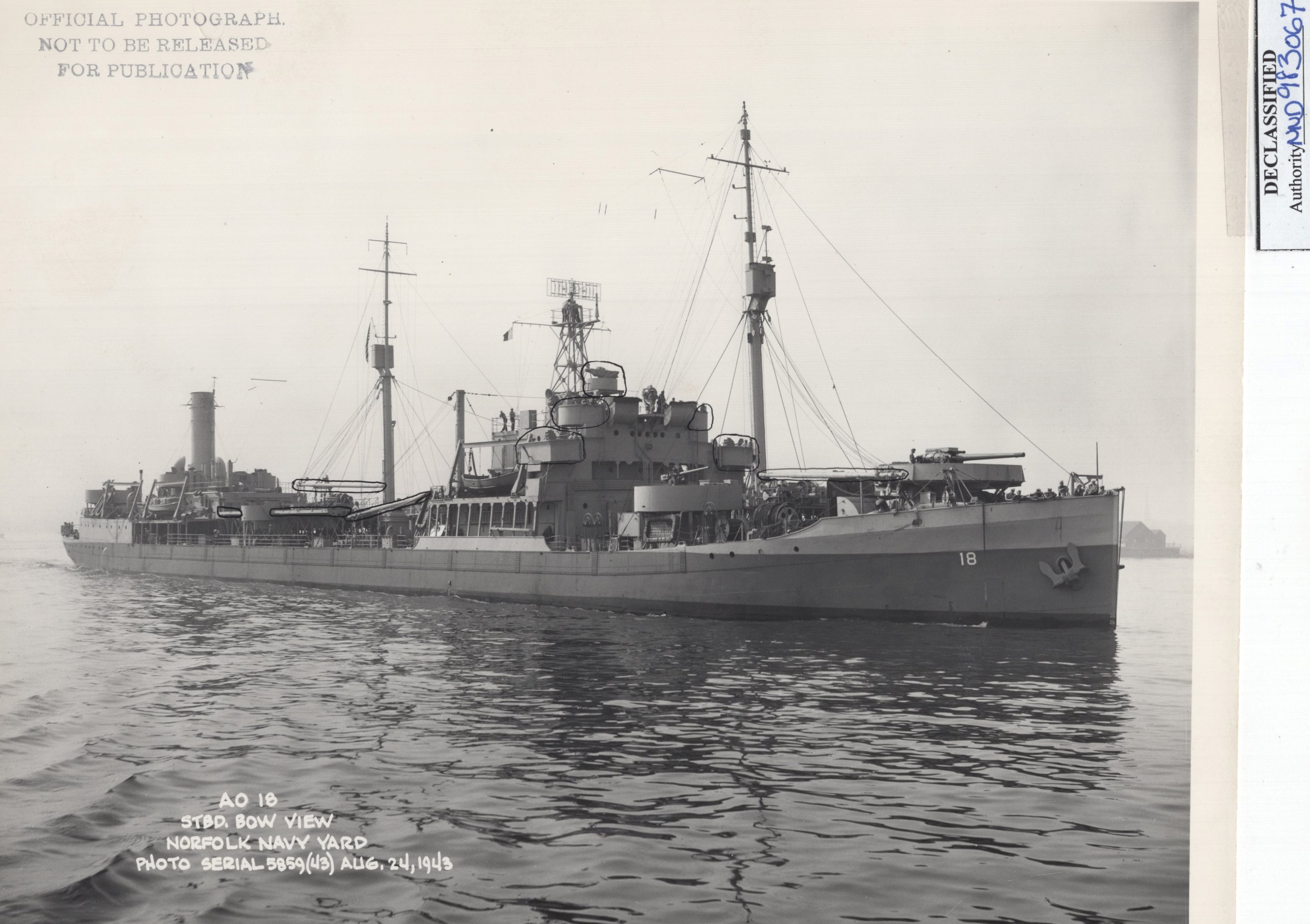USS Rapidan, Tom Moriarty